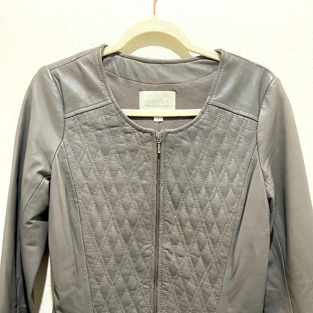 Hinge Women’s Leather Jacket.